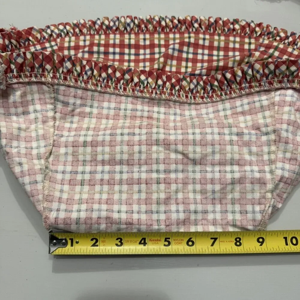 Longaberger Liners Lot/7 Christmas & Misc Imperial Cherry Red Muslin Lace Blue +